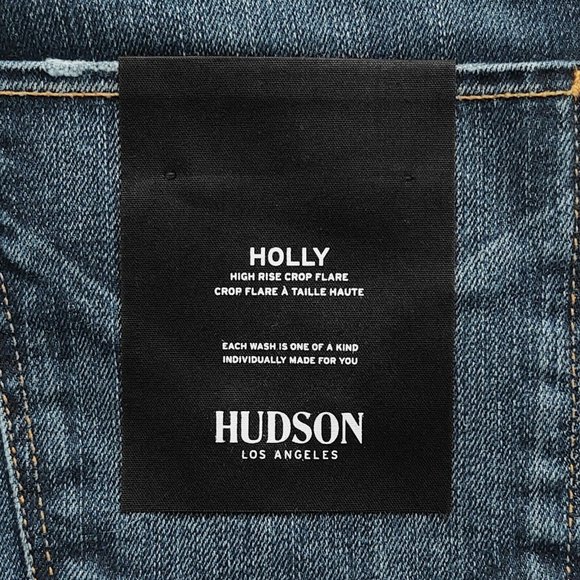 New HUDSON Holly High Rise Crop Flare Jeans 25 Blue - Picture 6 of 9